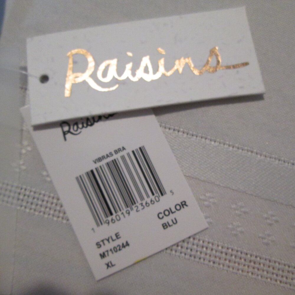 Raisins Juniors' Vibras Paisley Scoop-Neck Bra Bikini Top NWT Sz XL - Picture 8 of 9